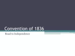 convention of 1836