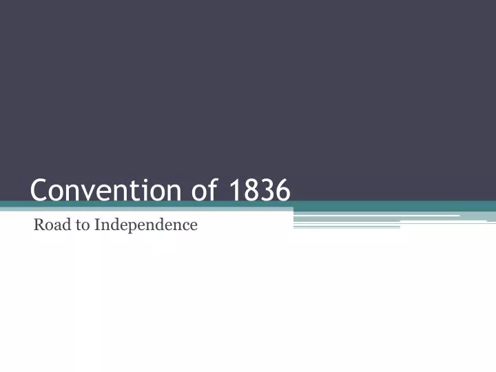 convention of 1836