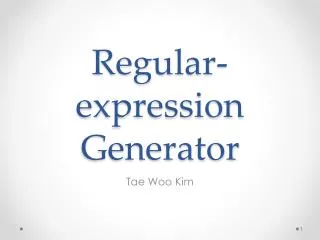 Regular- expression Generator
