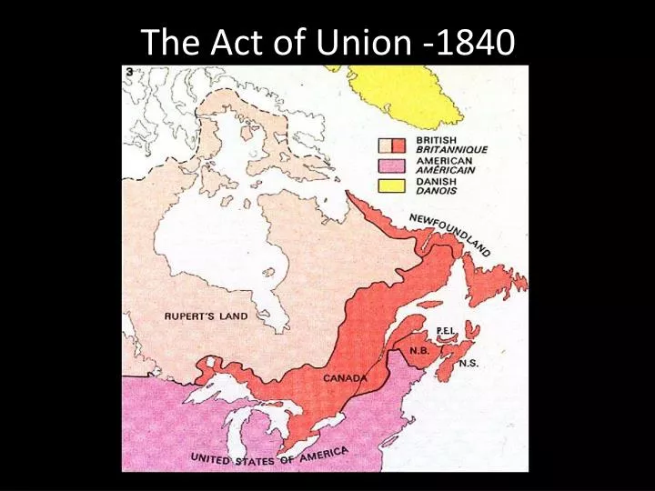 the act of union 1840