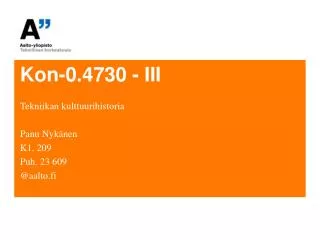 kon 0 4730 iii