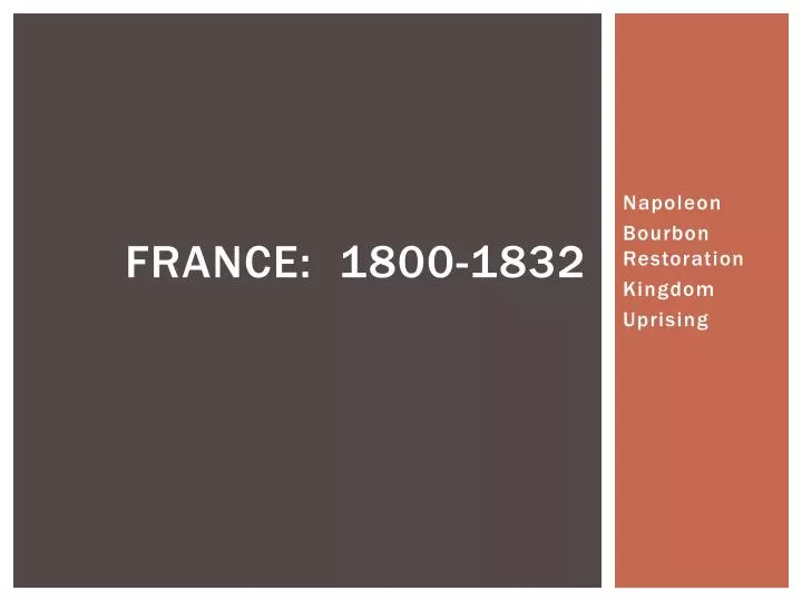 france 1800 1832
