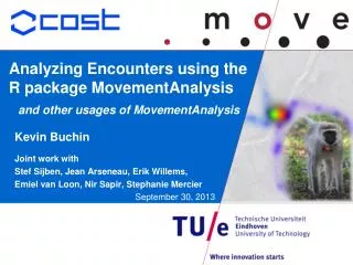 Analyzing Encounters using the R package MovementAnalysis and other usages of MovementAnalysis
