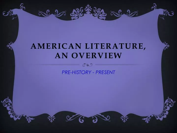american literature an overview