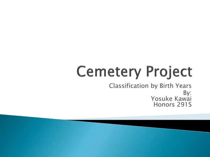 cemetery project