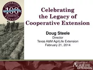 Celebrating the Legacy of Cooperative Extension