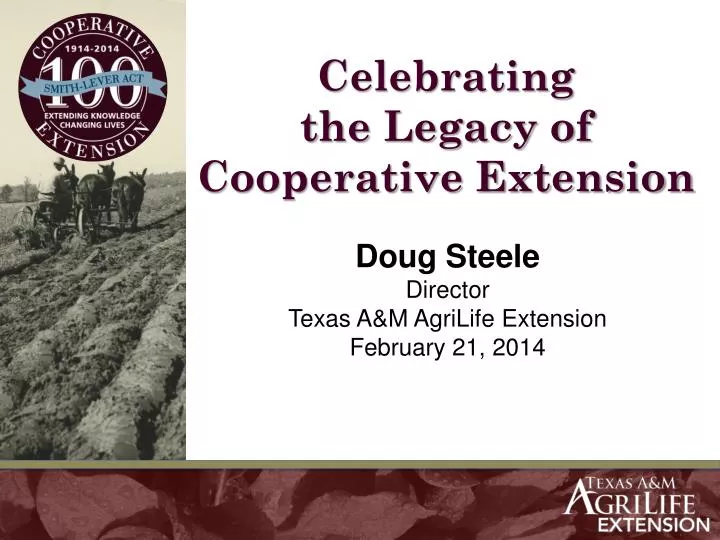 celebrating the legacy of cooperative extension