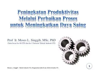 peningkatan produktivitas melalui perbaikan proses untuk meningkatkan daya saing