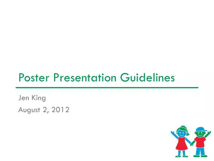 poster presentation guidelines
