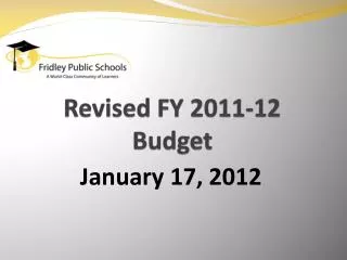 Revised FY 2011-12 Budget