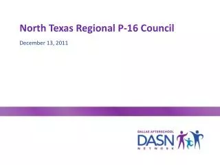 North Texas Regional P-16 Council