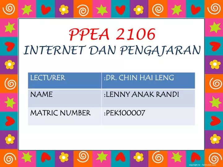 ppea 2106 internet dan pengajaran