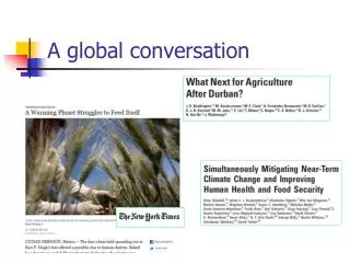 A global conversation