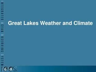 Great Lakes Weather and Climate