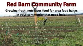Red Barn Community Farm