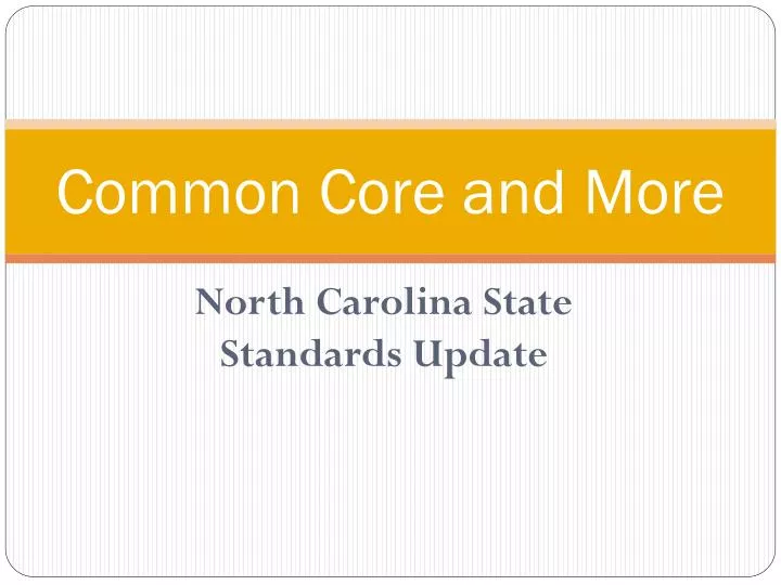 common core and more