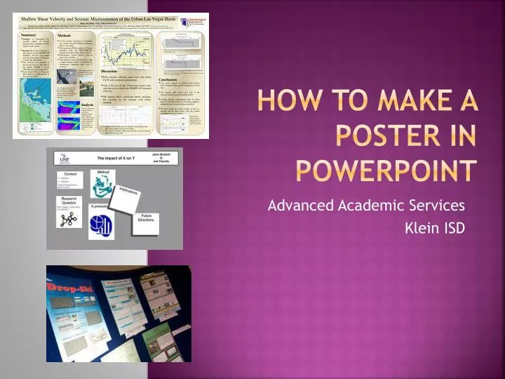 how to make a poster in powerpoint