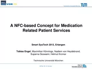 A NFC-based Concept for Medication Related Patient Services