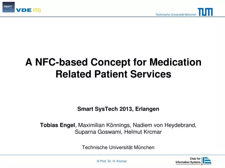 a nfc based concept for medication related patient services