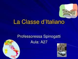 La Classe d’Italiano