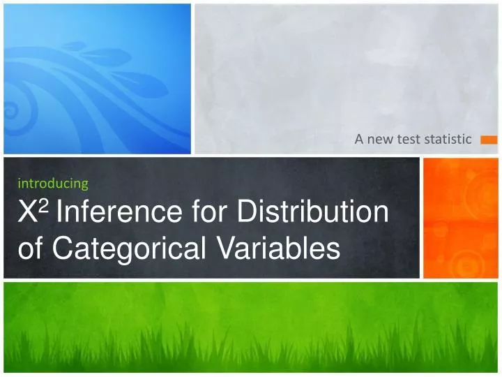 introducing 2 inference for distribution of categorical variables