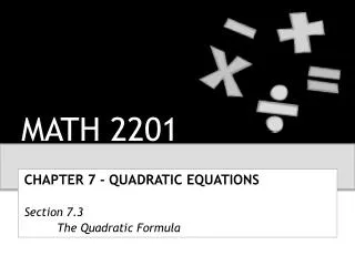 MATH 2201