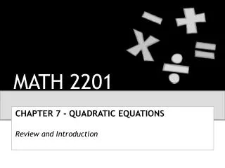 MATH 2201