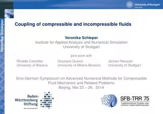 Coupling of compressible and incompressible fluids