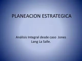 planeacion estrategica