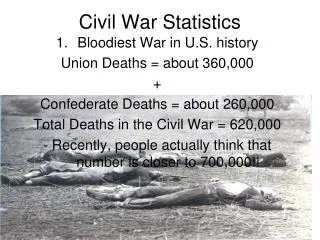 Civil War Statistics