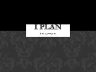 I plan