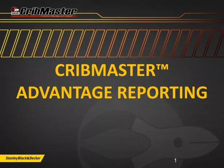 cribmaster advantage reporting