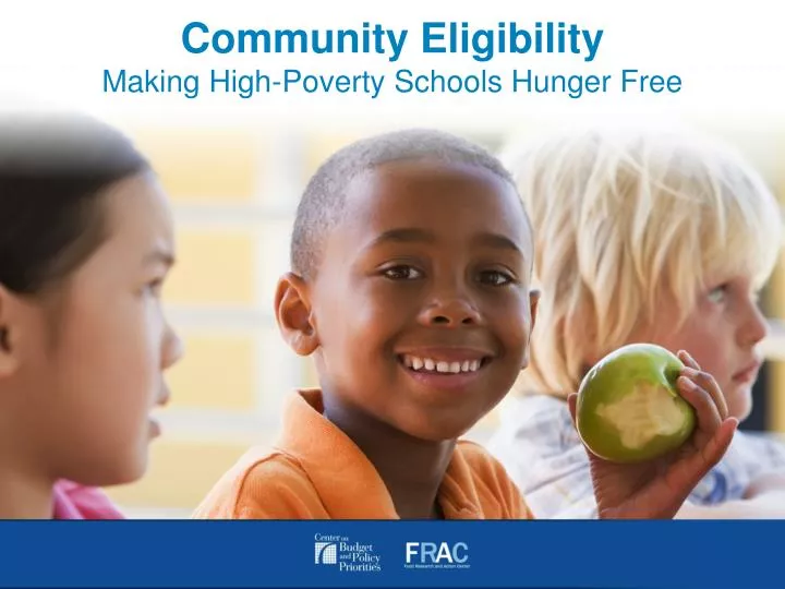 community eligibility making high poverty schools hunger free