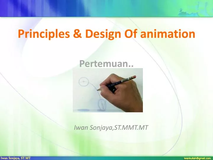 principles design of animation pertemuan