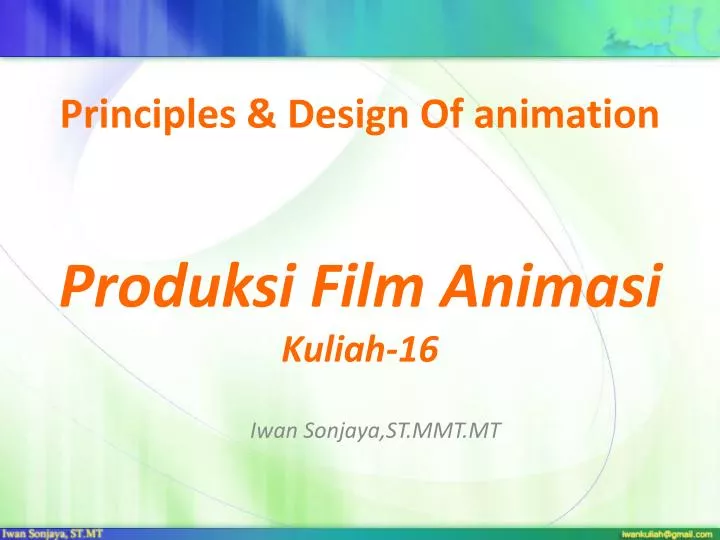 principles design of animation produksi film animasi kuliah 16