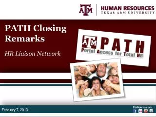 PATH Closing Remarks HR Liaison Network
