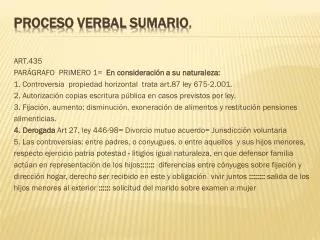 proceso verbal sumario