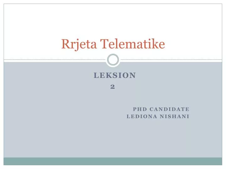 rrjeta telematike