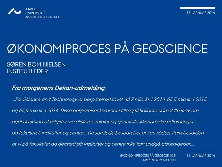 konomiproces p geoscience