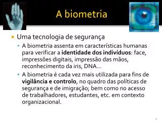 a biometria