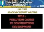 UHL 2332 ACADEMIC REPORT WRITING