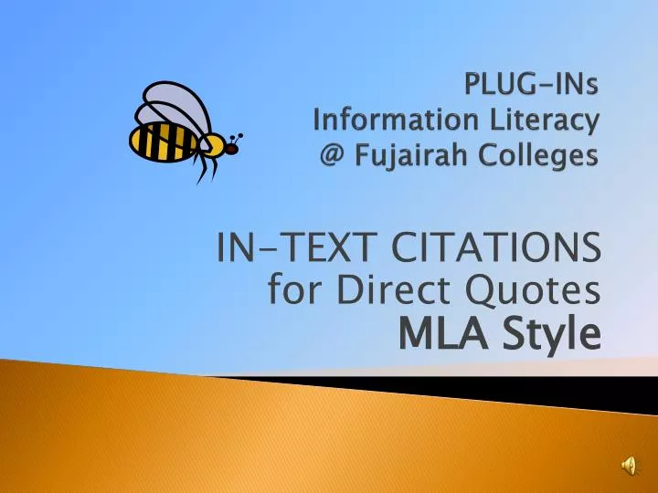 plug ins information literacy @ fujairah colleges