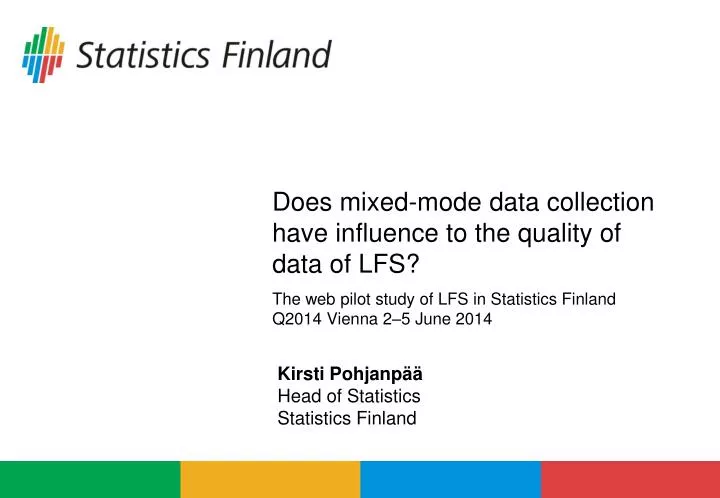 kirsti pohjanp head of statistics statistics finland
