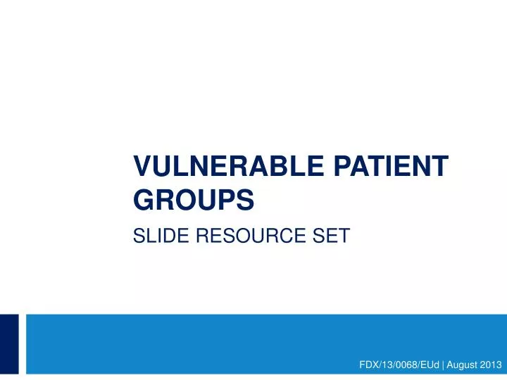 vulnerable patient groups