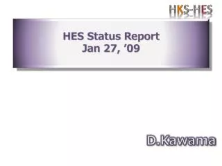 hes status report jan 27 09