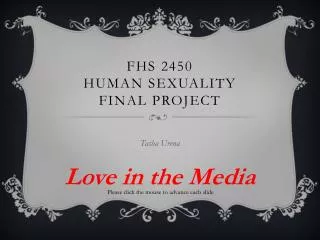 FHS 2450 Human Sexuality Final Project