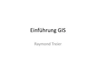 einf hrung gis