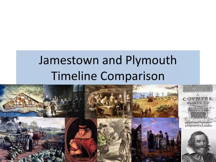 jamestown and plymouth timeline comparison
