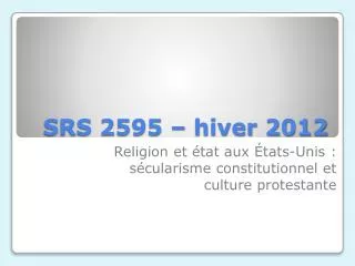 srs 2595 hiver 2012