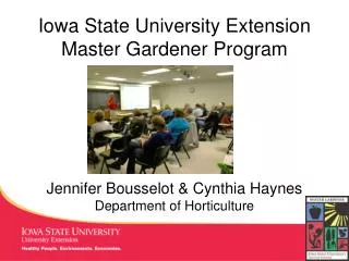 Iowa State University Extension Master Gardener Program